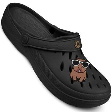 Imagem de Sandalia Babuche Boaonda 2402 Easy Unissex, Preto, Preto, 37