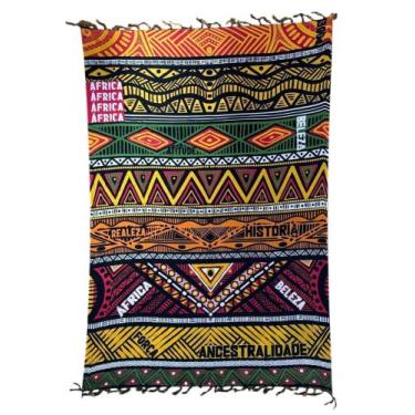 Imagem de Canga de praia Étnica/ África em viscose - Corpo Dourado Moda Praia, E