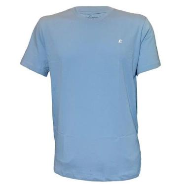 Imagem de Camiseta Masculina Colcci Basics Gola Com Ribana, Azul dusk, GG
