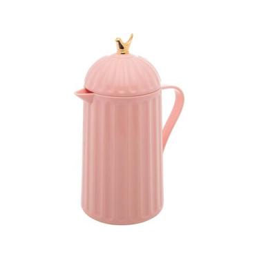 Imagem de Garrafa Térmica de Plástico Wolff Gourmet 600ml Bird Rosa, 600ml, Rosa