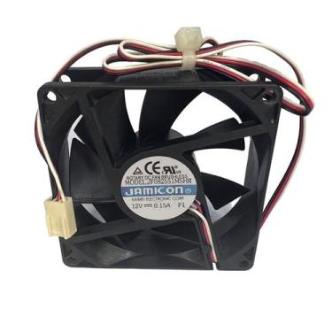 Imagem de Cooler Ventuinha Jamicon 12v 0.15a Jf0825s1mhsr 80x80x25mm