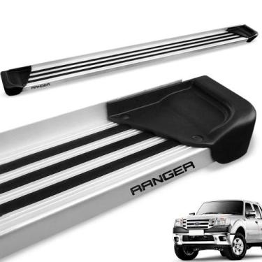 Imagem de Estribo Lateral Ranger CD 1998 a 2012 Aluminio Natural A1 - Gtnox