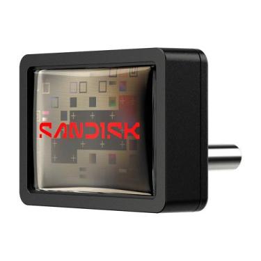 Imagem de Pen Drive 64GB SanDisk Extreme FIT, USB-C, Leitura até 400MB/s, Preto 