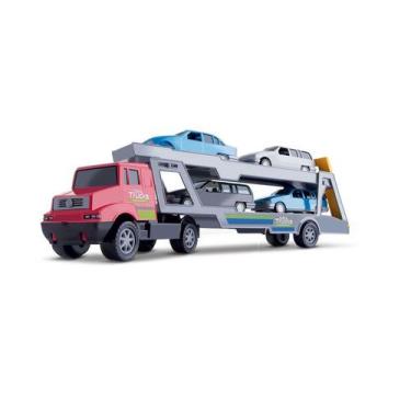 Imagem de Caminhão Coleção Mini Trucks Cegonheira Sortidos - Samba Toys