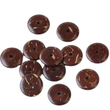 Imagem de Disquinho de Madeira 14mm Com 100 Peças Entremeio DIY - Doce Ternura