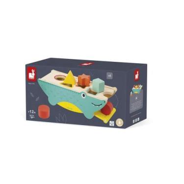 Imagem de Brinquedo Educativo Encaixa Formas Crocodilo - Janod