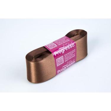 Imagem de Fita de Cetim 38MM 10M. Marrom 391 - Fitas Progresso
