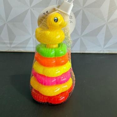 Imagem de Brinquedo didático patinho argola de encaixar para bebê - TOY KIDS