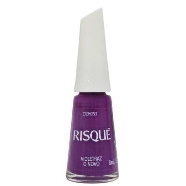 Imagem de Esmalte Cremoso Risqué Violetraz o Novo 8ml Hipoalergênico
