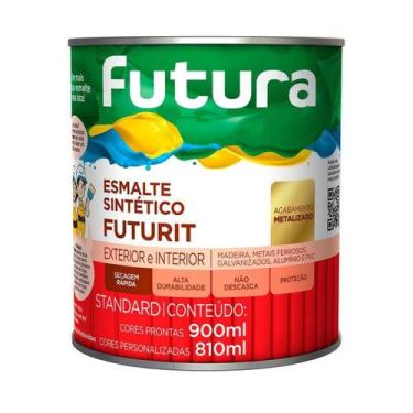 Imagem de Esmalte Sintético Futurit 0,9L Varias Cores Futura - 000364, Preto