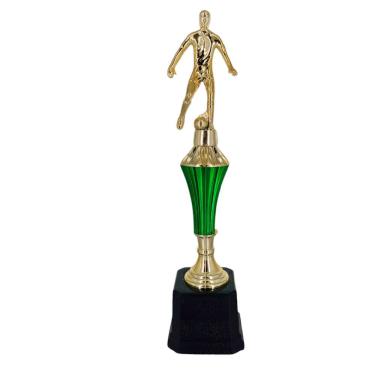 Imagem de Troféu 502232 Futebol com Design Elegante e Base Quadrada Verde Vitória 32CM