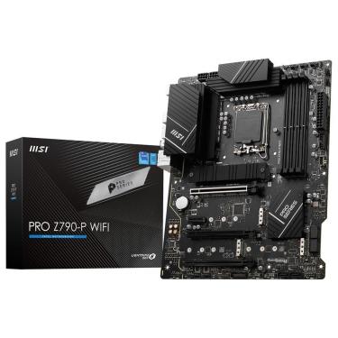 Imagem de Placa Mãe MSI Pro Z790-P Wi-Fi com DDR5 e Wi-Fi 6E Preto com RGB 4X M.2 6X SATA BLUETOOTH 5.2