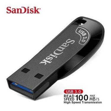 Imagem de Pendrive Sandisk Ultra Shift 64gb Usb 3.0 Flash Drive 100mb/ Preto