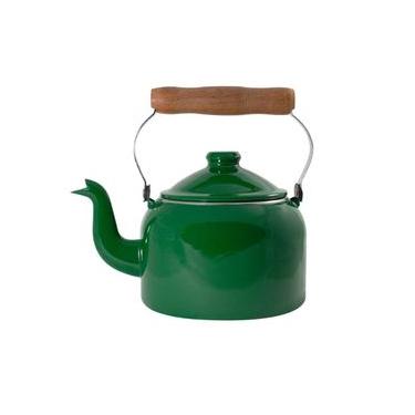 Imagem de Chaleira Tradicional Esmaltada Verde 1,8 L Ewel