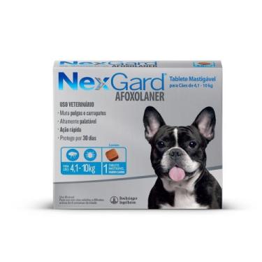 Imagem de Nexgard Antipulgas E Carrapatos Cães 4 A 10kg 1 Comprimido - Boehringe