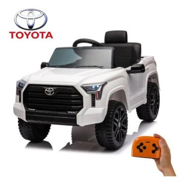 Imagem de Mini carro elétrico infantil toyota tundra hilux 12v bw280 cor:branco 