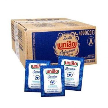 Imagem de Adoçante sachê sucralose em pó 0,6g - caixa com 400 unidades - União