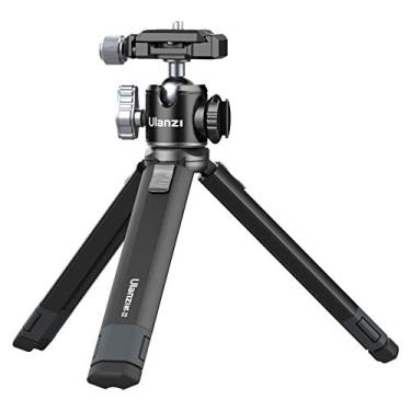 Imagem de Mini tripé de mesa portátil PICTRON MT-24 compacto para câmera de liga de alumínio com cabeça esférica de 360°, placa de liberação rápida de 0,6 mm para câmera de vídeo DSLR, carrega até 5 kg