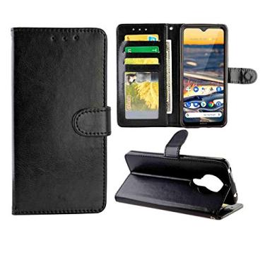 Imagem de YUNCHAO Caixa de telefone Para Nokia5.3 Horse Texture Leather Horizontal Flip Protective Case com titular e slots de cartão e carteira e moldura fotográfica capa para celular