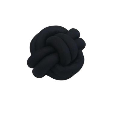 Imagem de Almofada Nó Escandinavo Nozinho Decorativo Preto
