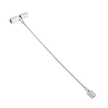 Imagem de EVGATSAUTO Ferramenta de haste de válvula, instalação de haste de válvula de aço inoxidável, ferramenta de pesca, ferramenta de reparo de pneu extrator de plugue de pneu de carro, removedor de núcleo