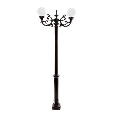 Imagem de Poste Colonial De Jardim Petrópolis Alumínio Fundido 213cm