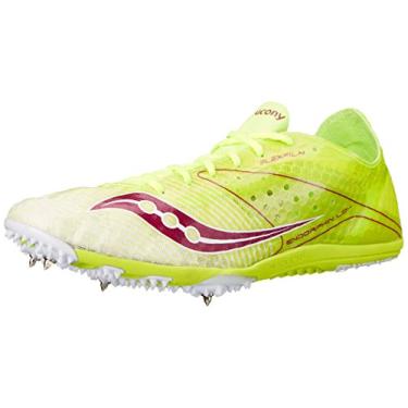 Imagem de Saucony Tênis feminino Endorphin LD4 Track, Cítrico/branco/rosa, 9.5