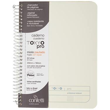 Imagem de Confetti - Caderno Pro 80 Folhas Pautado TOKYO Capa Bege
