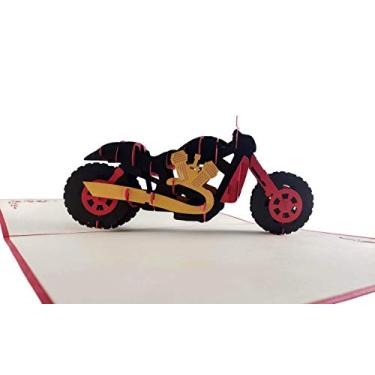 Imagem de Cartão de felicitações iGifts and Cards Fancy Motorcycle 3D – Feliz Aniversário, Esportes, Formatura, Retiro, Dia especial, Apenas Por Que Legal, Incrível