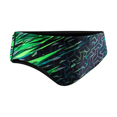 Imagem de TYR Sunga de natação masculina Sport Synergy All Over, verde, 36