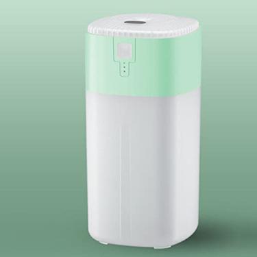 Imagem de REJOON umidificador umidificador de ar difusor de aroma sem fio carregado por USB 400ML ultrassônico Cool Mist Maker Fogger LED Difusor de óleo essencial para casa branco (Cor: Verde claro)