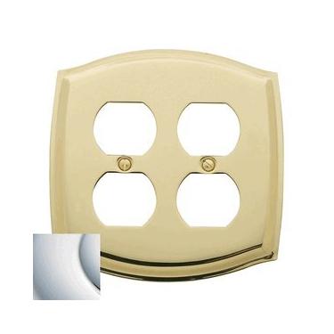 Imagem de Baldwin 4781.260.CD Polished Chrome 5.125" x 5.125" Double Duplex Cover