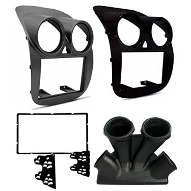 Imagem de Moldura De Painel 2 Din Novo Palio 2012 2013 2014 2015 2016 2017 2018 Para Cd Dvd 2 Din (CINZA)