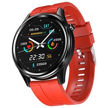 Imagem de Relógio inteligente para homens e mulheres Smartwatch com tela sensível ao toque de 1,2 polegadas com chamada recebida IP68 rastreador de fitness à prova d'água compatível com telefones Android e