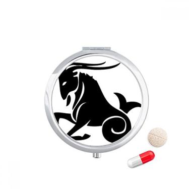 Imagem de Constellation Capricórnio Signo do Zodíaco Caixa de Armazenamento de Remédio Dispensador de Recipiente