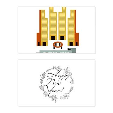 Imagem de Cartão de felicitações Singapura Suntec City Landmark New Year Festival Bless Message Present