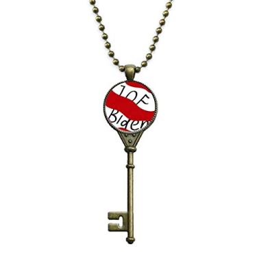 Imagem de OFFbb-USA Colar com pingente da bandeira do presidente dos Estados Unidos Joe Biden