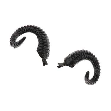 Imagem de Bonarty Festa Cosplay Animal Bode Ovelha Orelhas Halloween Evil Ram Horns Tiara Accs