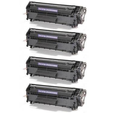 Imagem de KIT 4 TONER COMPATÍVEL Q2612A 2612A 12A | 1010 1012 1015 1018 1020 1022 3015 | PREMIUM QUALITY