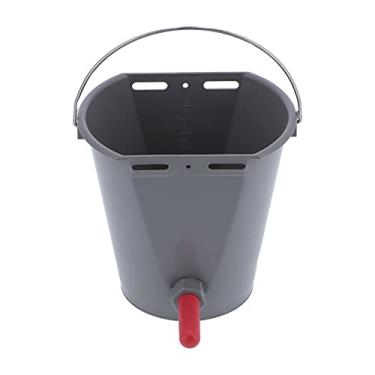 Imagem de Balde de alimentação de bezerro, Balde de alimentação de leite, Balde de alimentação de bezerro, 8 L, Balde de alimentação de leite de ovelha com válvula de retenção de mamilo para fazenda (para gado)