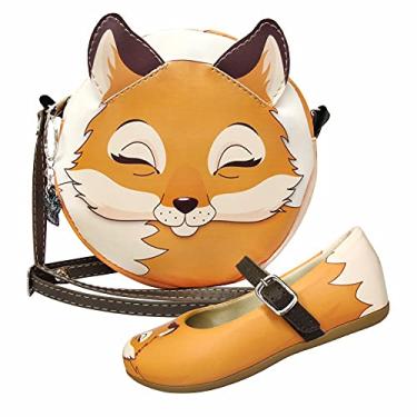 Imagem de Kit Infantil Feminino Sapatilha e Bolsa Raposinha, Magicc Kids