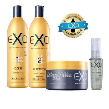 Imagem de Exo Hair Exoplastia Capilar Kit de Alisamento 2x500ml + Nanotron Mask 250g + Shine `N` Bright 30ml