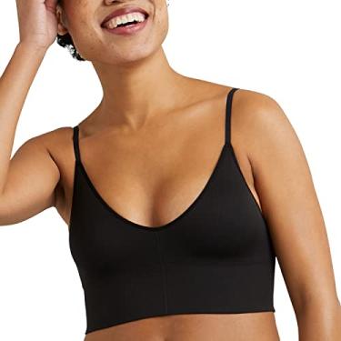 Imagem de Maidenform Brami feminino sem costura M Rib, Preto, P
