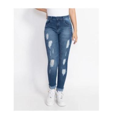 Imagem de Calça Biotipo Jeans Feminina Skinny Midi - 28416