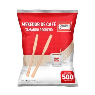 Imagem de Mexedor Madeira 9cm Biodegradável Café Curto - 500Un - Gaboardi