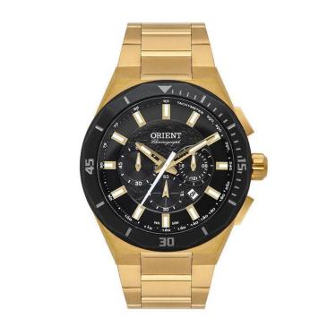 Imagem de Relógio Orient Dourado Cronógrafo Masculino