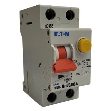 Imagem de Disjuntor Curva C 10A 10KA Bipolar 1P+N 30MA PKNM-10/1N/COM/003-A 236082 - Eaton