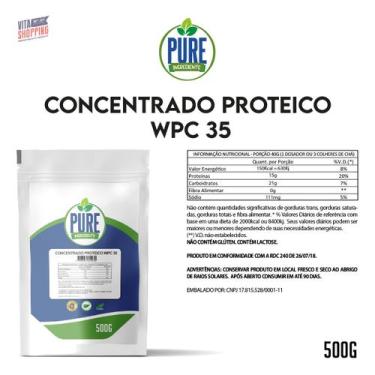 Imagem de Whey Protein Concentrado 500G 100% Puro Pure Ingredient's - Pure Ingre