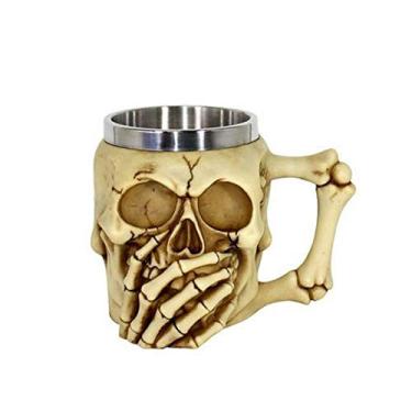 Imagem de Caneca Resina e Metal Caveira Não Falo