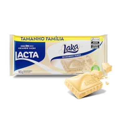 Chocolate Branco Laka Tablete Lacta Kit 10 unidades 34g